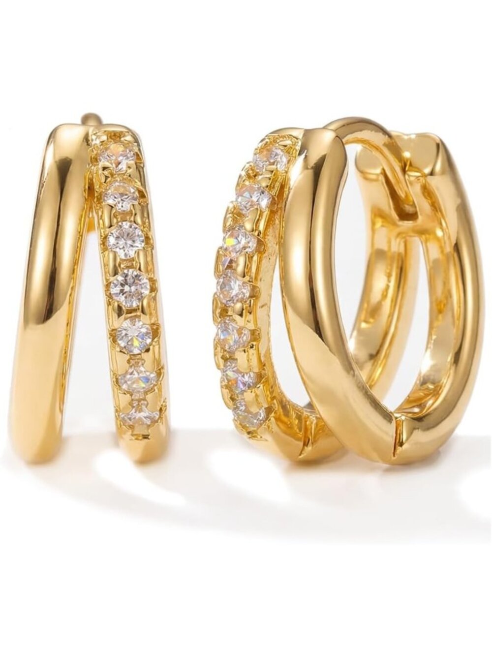 Chic Gold Huggie Hoop Earrings for Women | Stylish Jewelry Gift Idea